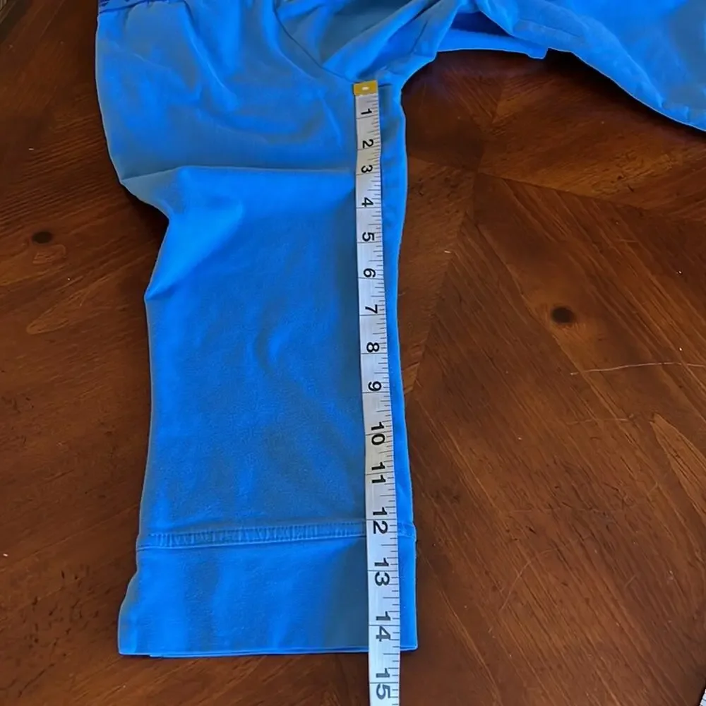 The Children’s Place 6X/7 Blue Knit Capri Pants Butterfly Waistband